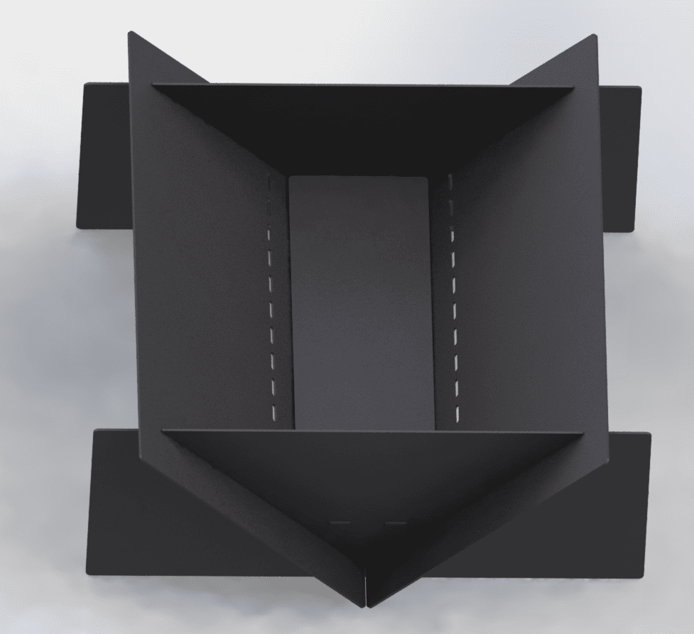 Quadro 39" Fire Pit. DXF files for laser, plasma cutting. Фото 7