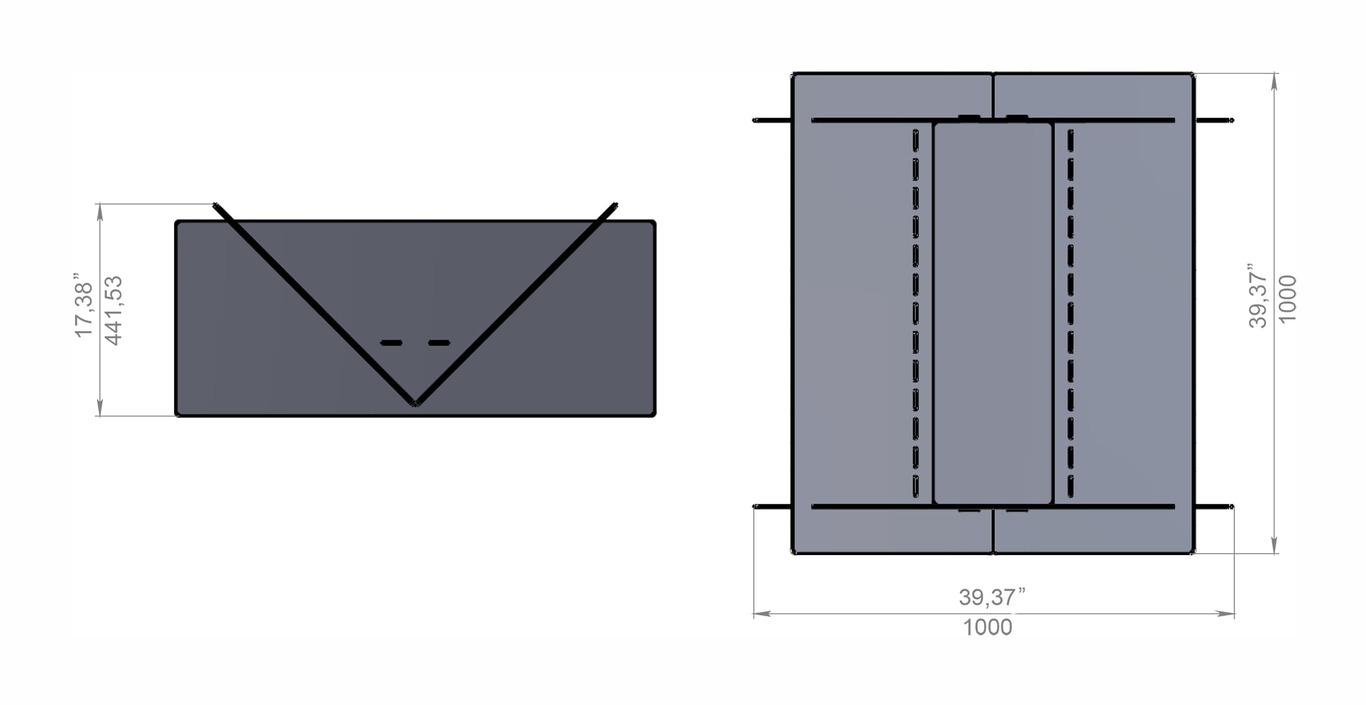 Quadro 39" Fire Pit. DXF files for laser, plasma cutting. Фото 8
