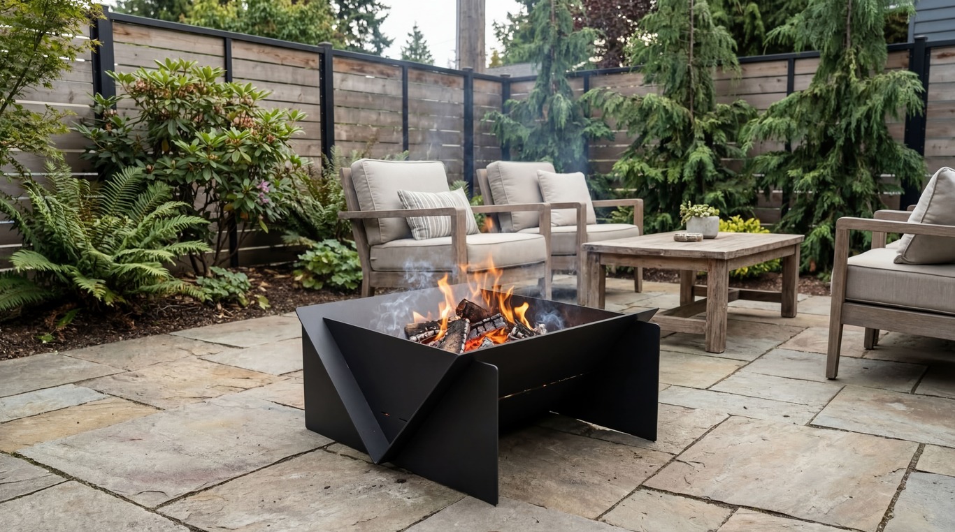 Quadro 39" Fire Pit. DXF files for laser, plasma cutting. Фото 2