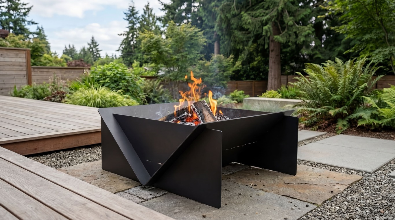 Quadro 39" Fire Pit. DXF files for laser, plasma cutting