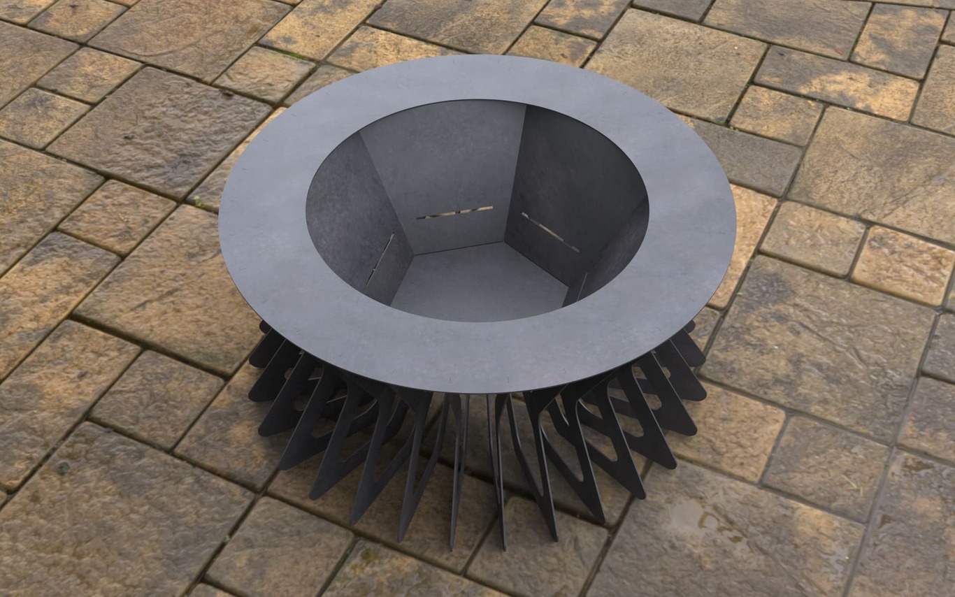 Fly Fire Pit. DXF, SVG files for laser, plasma cutting. Фото 4