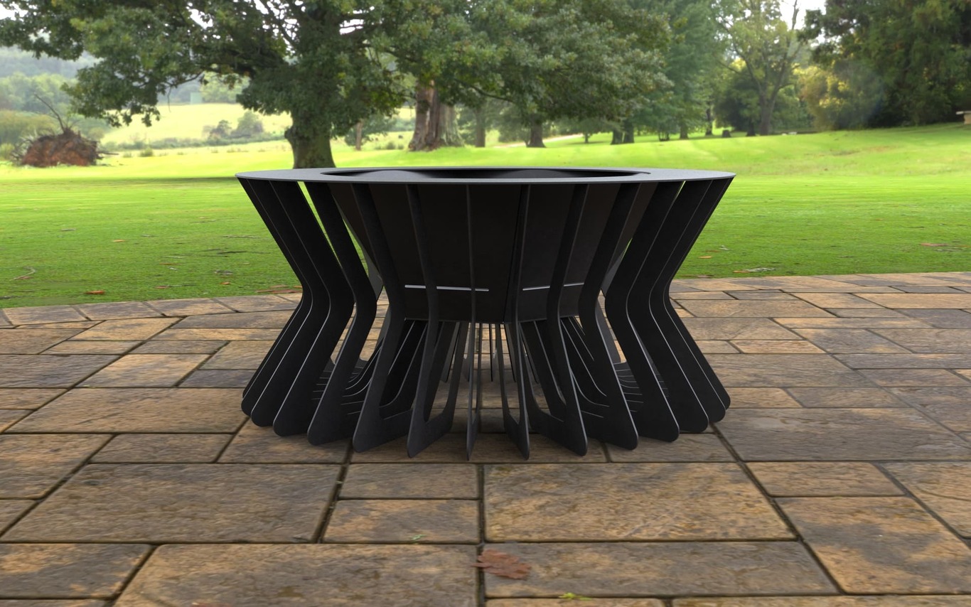 Fly Fire Pit. DXF, SVG files for laser, plasma cutting. Фото 7