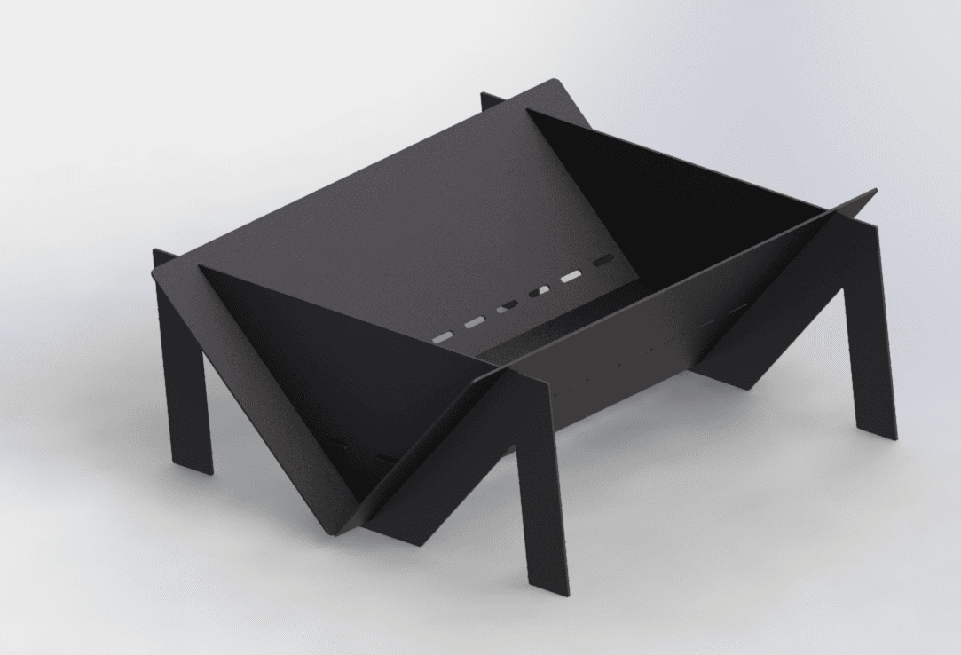 Quadro M 31" Fire Pit. DXF files for laser, plasma cutting. Фото 4