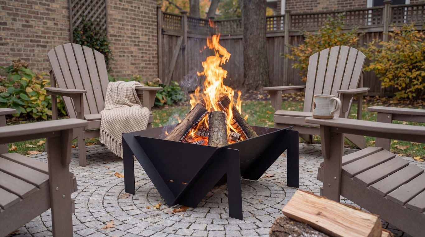 Quadro M 31" Fire Pit. DXF files for laser, plasma cutting