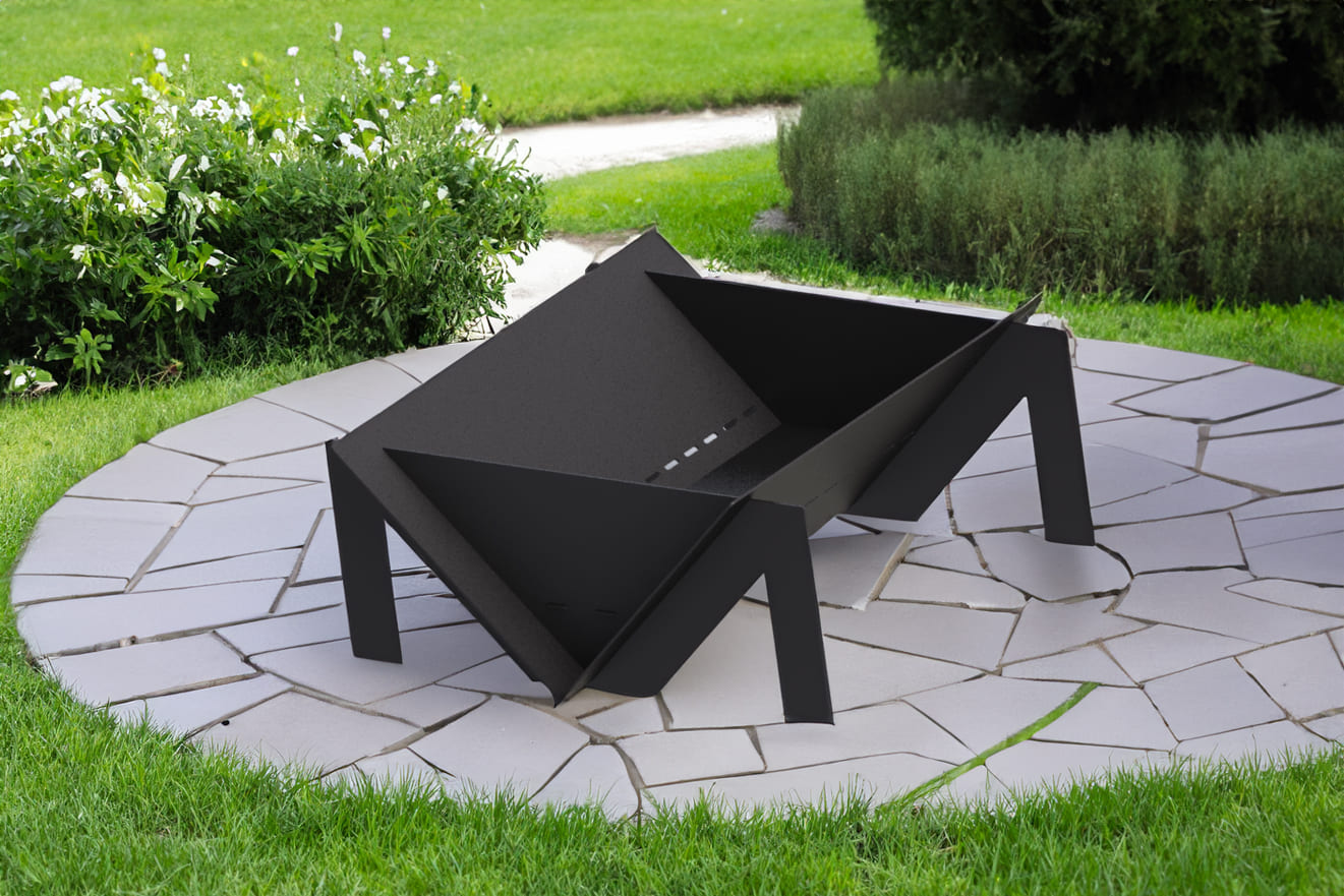 Quadro M 39" Fire Pit. DXF files for laser, plasma cutting. Фото 2
