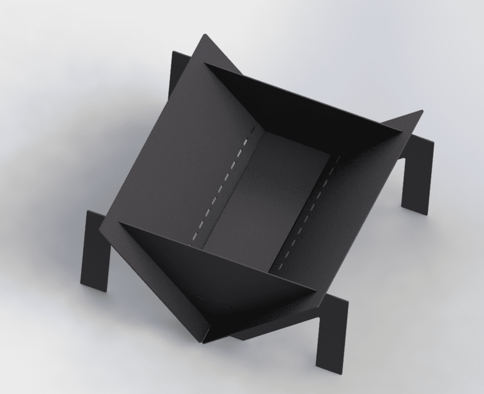 Quadro M 39" Fire Pit. DXF files for laser, plasma cutting. Фото 3