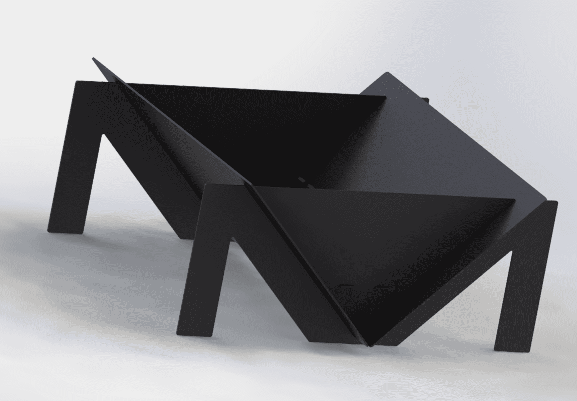 Quadro M 39" Fire Pit. DXF files for laser, plasma cutting. Фото 5