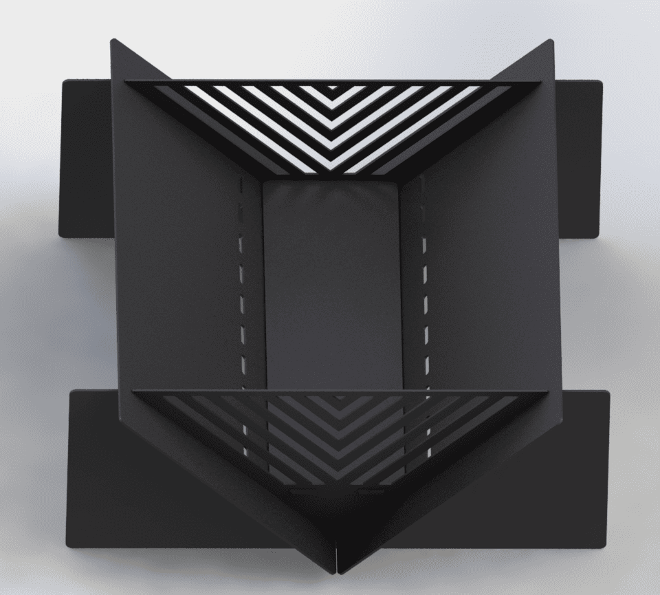 Quadro Line 31" Fire Pit. DXF files for laser, plasma cutting. Фото 7
