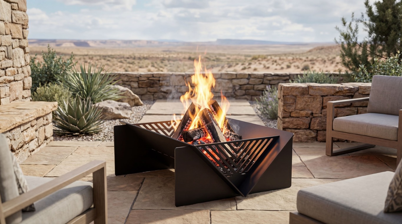 Quadro Line 31" Fire Pit. DXF files for laser, plasma cutting
