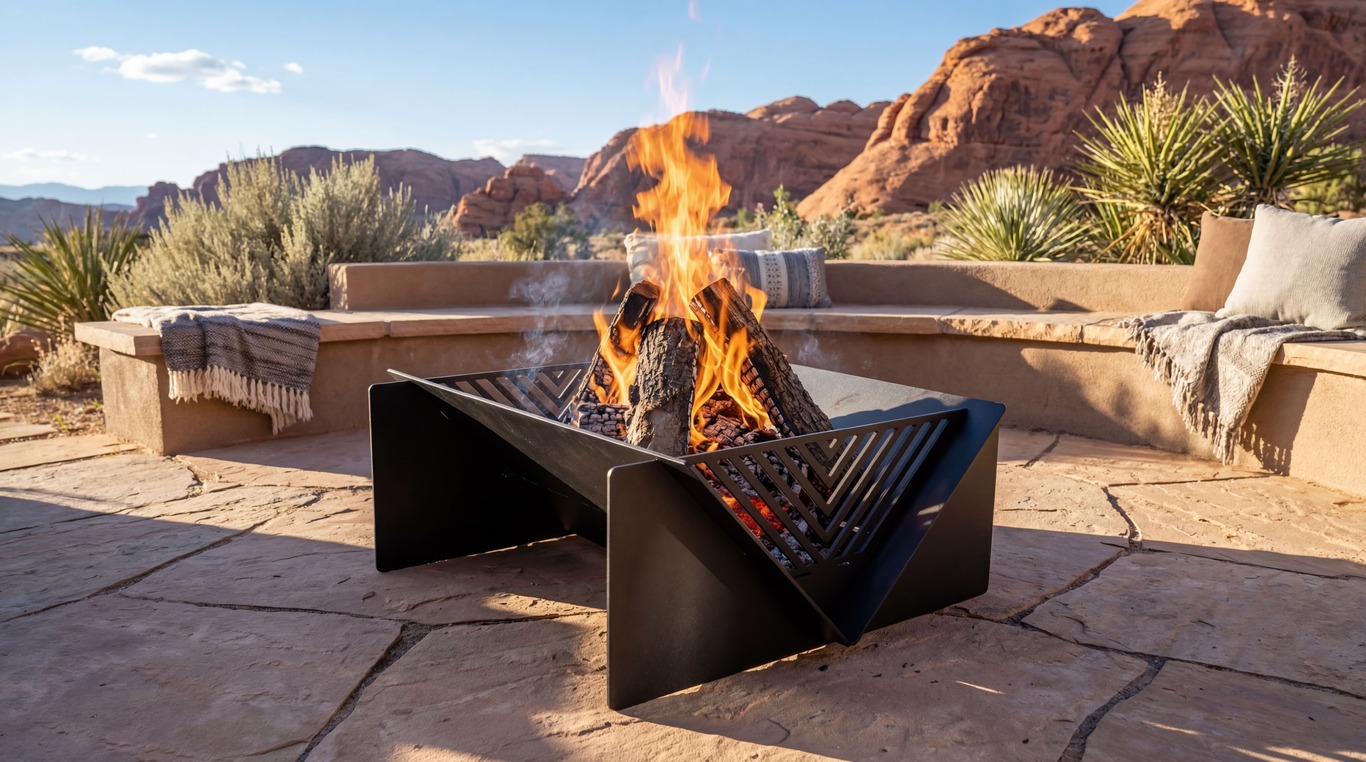 Quadro Line 31" Fire Pit. DXF files for laser, plasma cutting. Фото 2