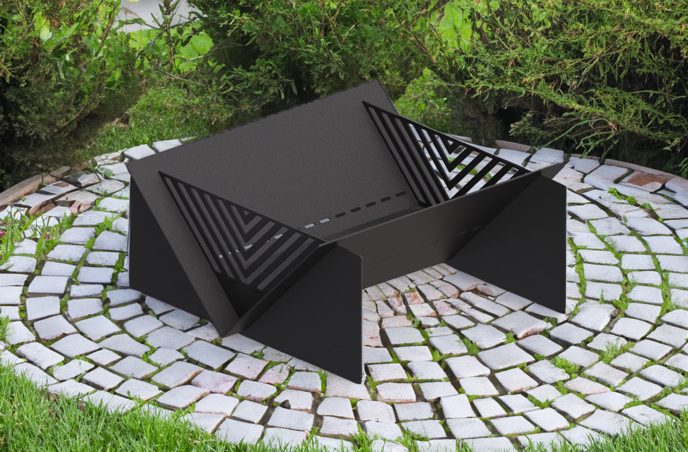 Quadro Line 39" Fire Pit. DXF files for laser, plasma cutting. Фото 3