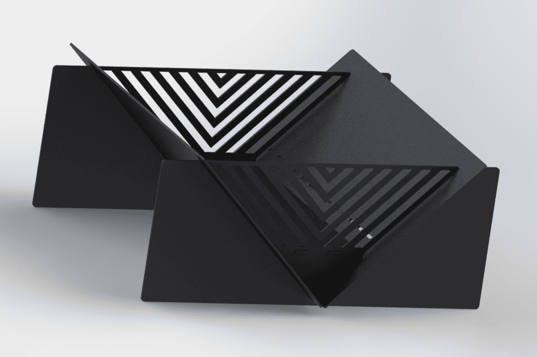Quadro Line 39" Fire Pit. DXF files for laser, plasma cutting. Фото 6