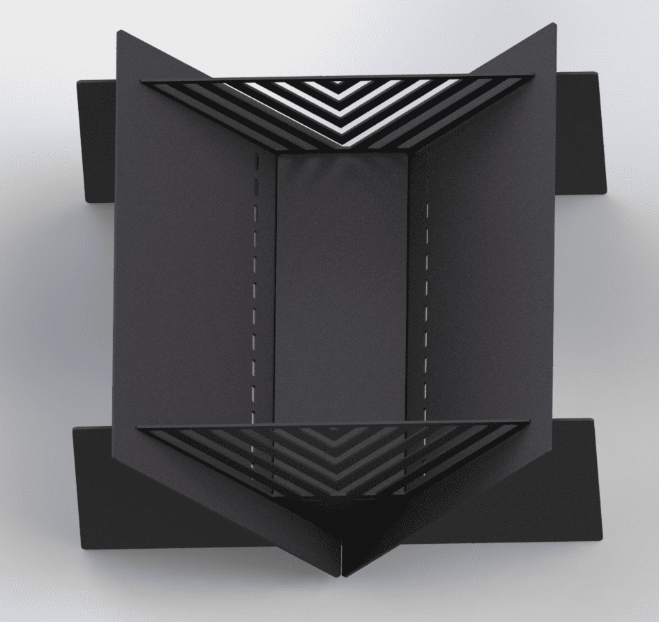 Quadro Line 39" Fire Pit. DXF files for laser, plasma cutting. Фото 8