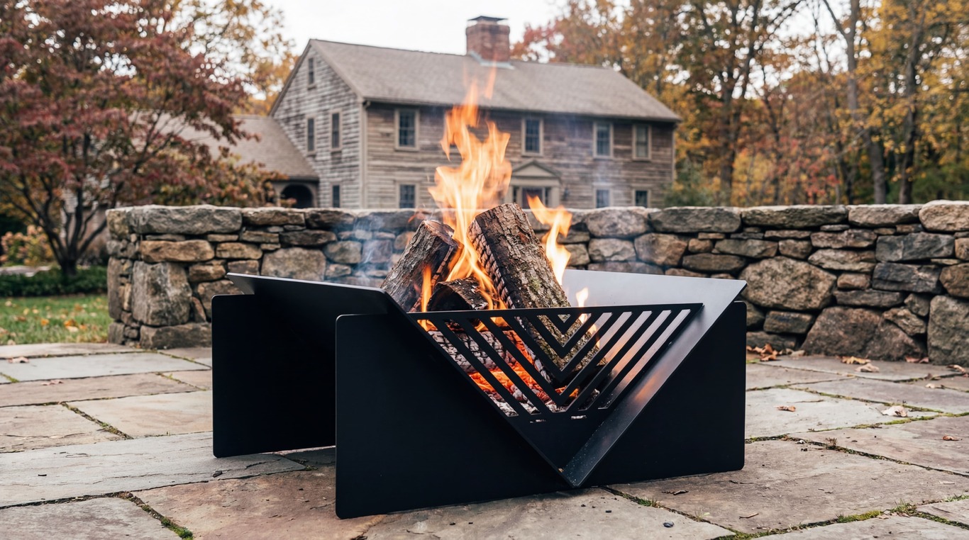 Quadro Line 39" Fire Pit. DXF files for laser, plasma cutting. Фото 2