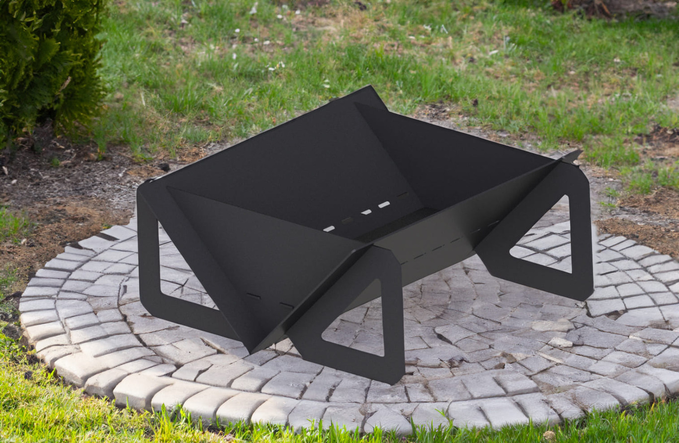 Quadro Light 31" Fire Pit. DXF files for laser, plasma cutting. Фото 2