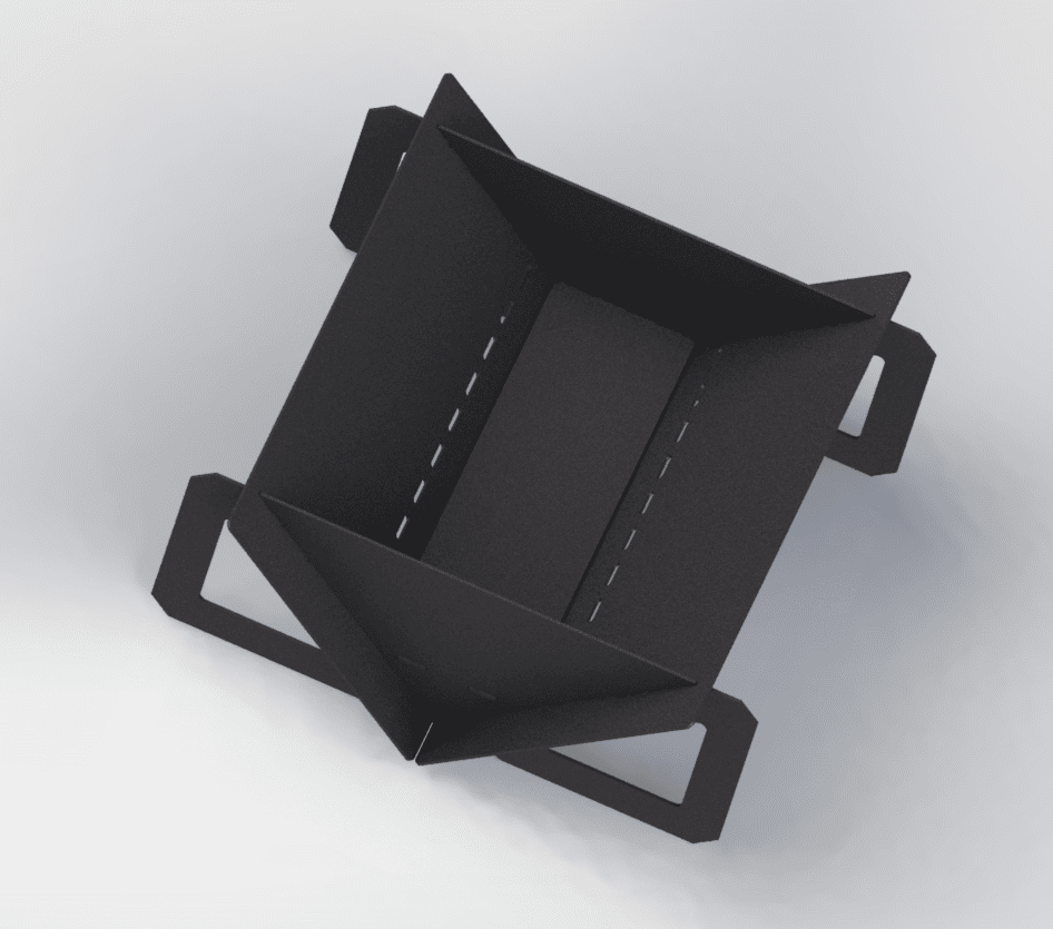 Quadro Light 31" Fire Pit. DXF files for laser, plasma cutting. Фото 3
