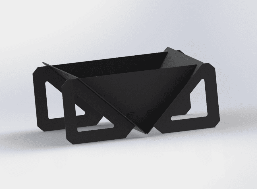 Quadro Light 31" Fire Pit. DXF files for laser, plasma cutting. Фото 6