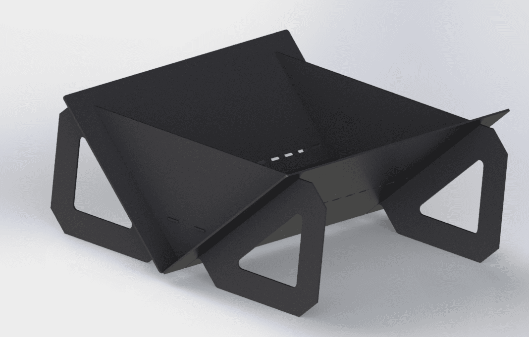 Quadro Light 39" Fire Pit. DXF files for laser, plasma cutting. Фото 4