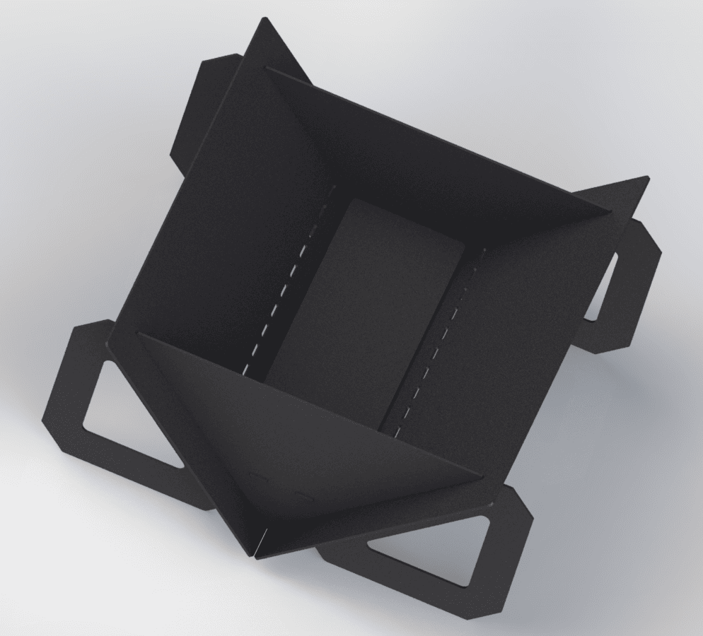 Quadro Light 39" Fire Pit. DXF files for laser, plasma cutting. Фото 3