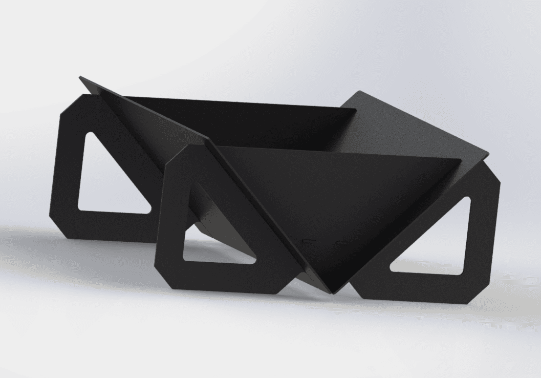 Quadro Light 39" Fire Pit. DXF files for laser, plasma cutting. Фото 6
