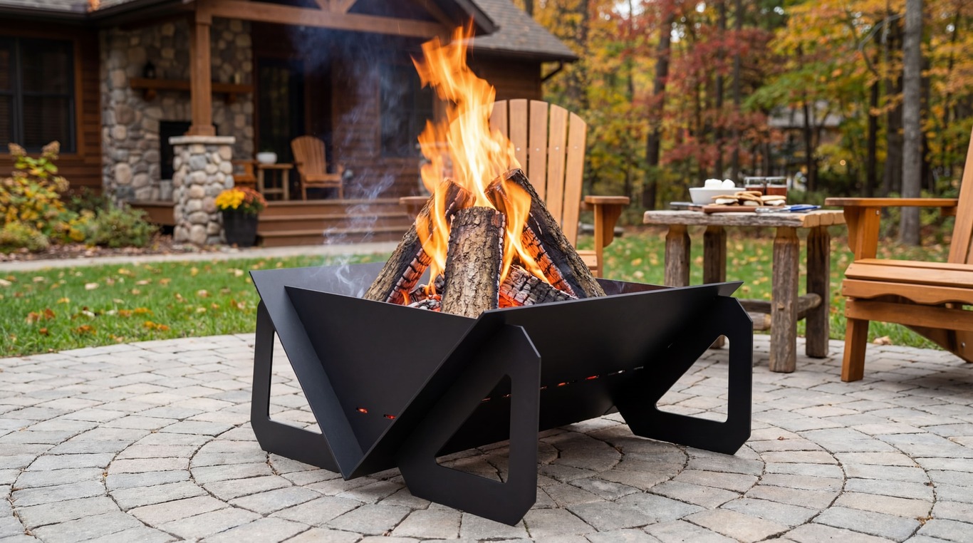 Quadro Light 39" Fire Pit. DXF files for laser, plasma cutting