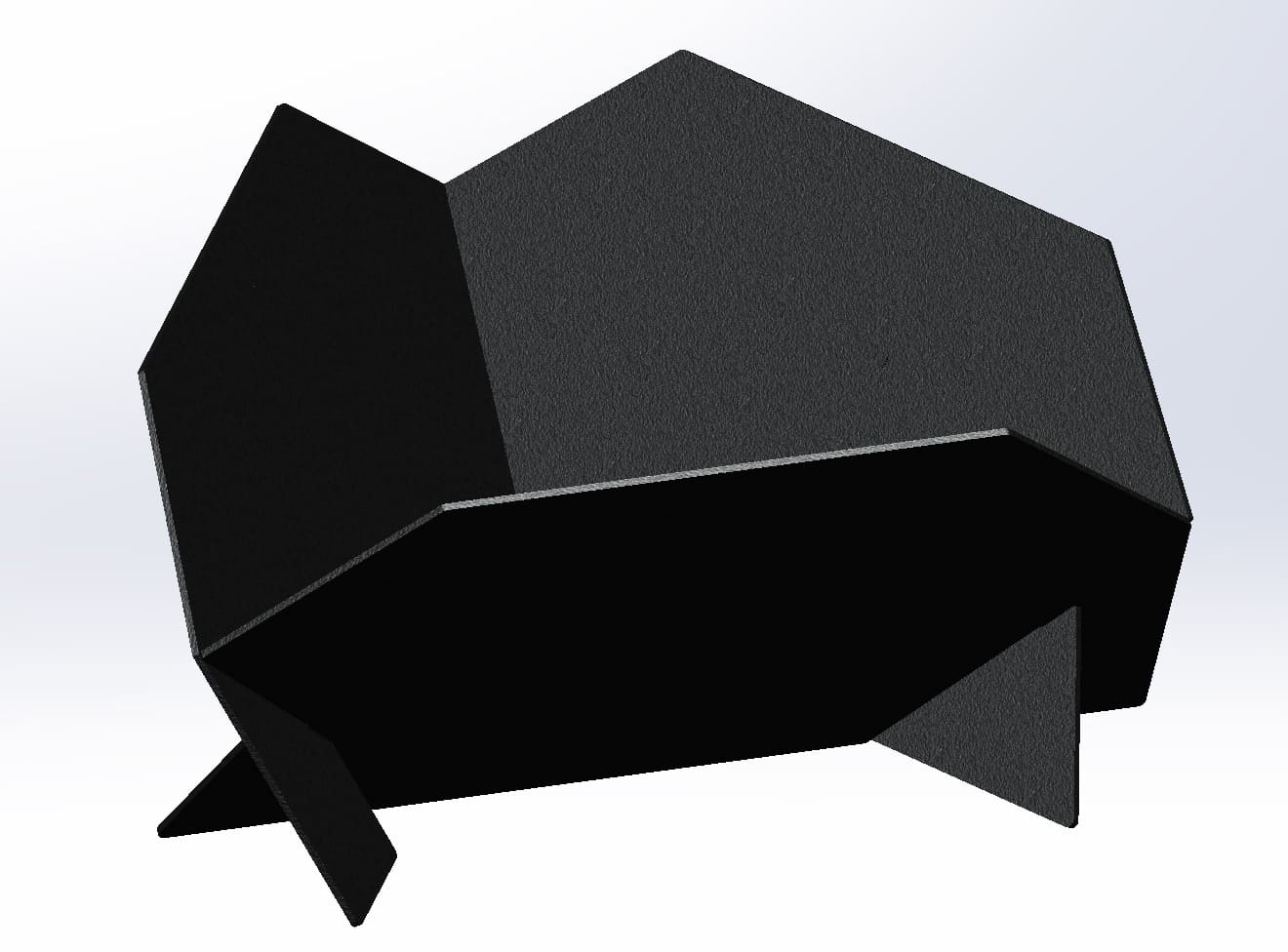24-Inch Triangular Fire Pit. DXF files for laser, plasma cutting. Фото 3