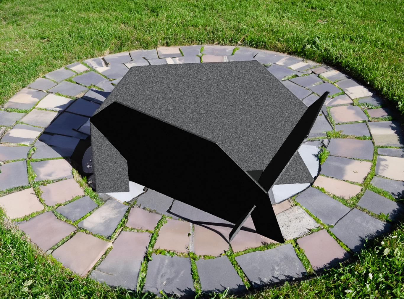 24-Inch Triangular Fire Pit. DXF files for laser, plasma cutting. Фото 2