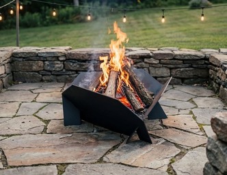 24-Inch Triangular Fire Pit. DXF files for laser, plasma cutting