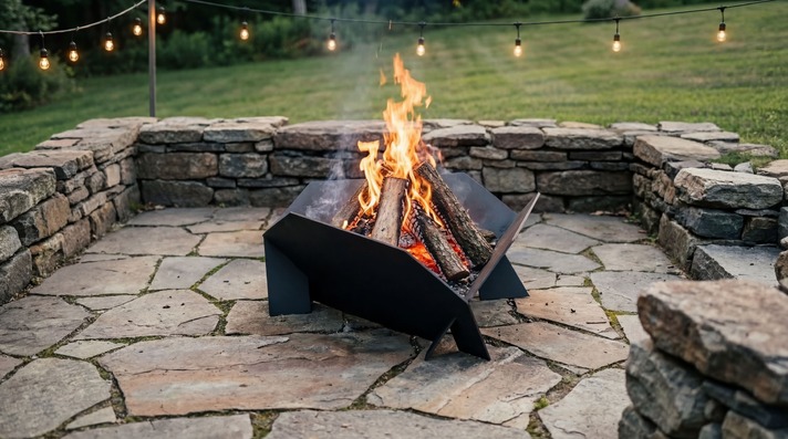 24-Inch Triangular Fire Pit. DXF files for laser, plasma cutting