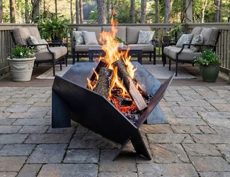32-Inch Triangular Fire Pit. DXF files for laser, plasma cutting
