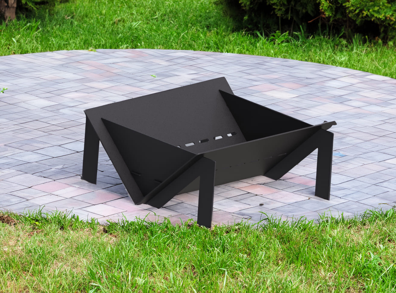 Palenisko ogrodowe Quadro M 600 mm. Pliki DXF do cięcia laserowego i plazmowego. Фото 3