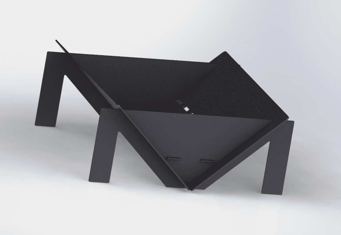 Palenisko ogrodowe Quadro M 600 mm. Pliki DXF do cięcia laserowego i plazmowego. Фото 4