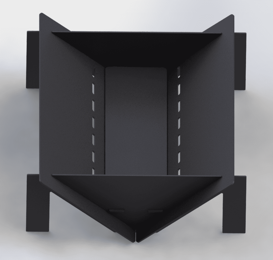 Palenisko ogrodowe Quadro M 600 mm. Pliki DXF do cięcia laserowego i plazmowego. Фото 8