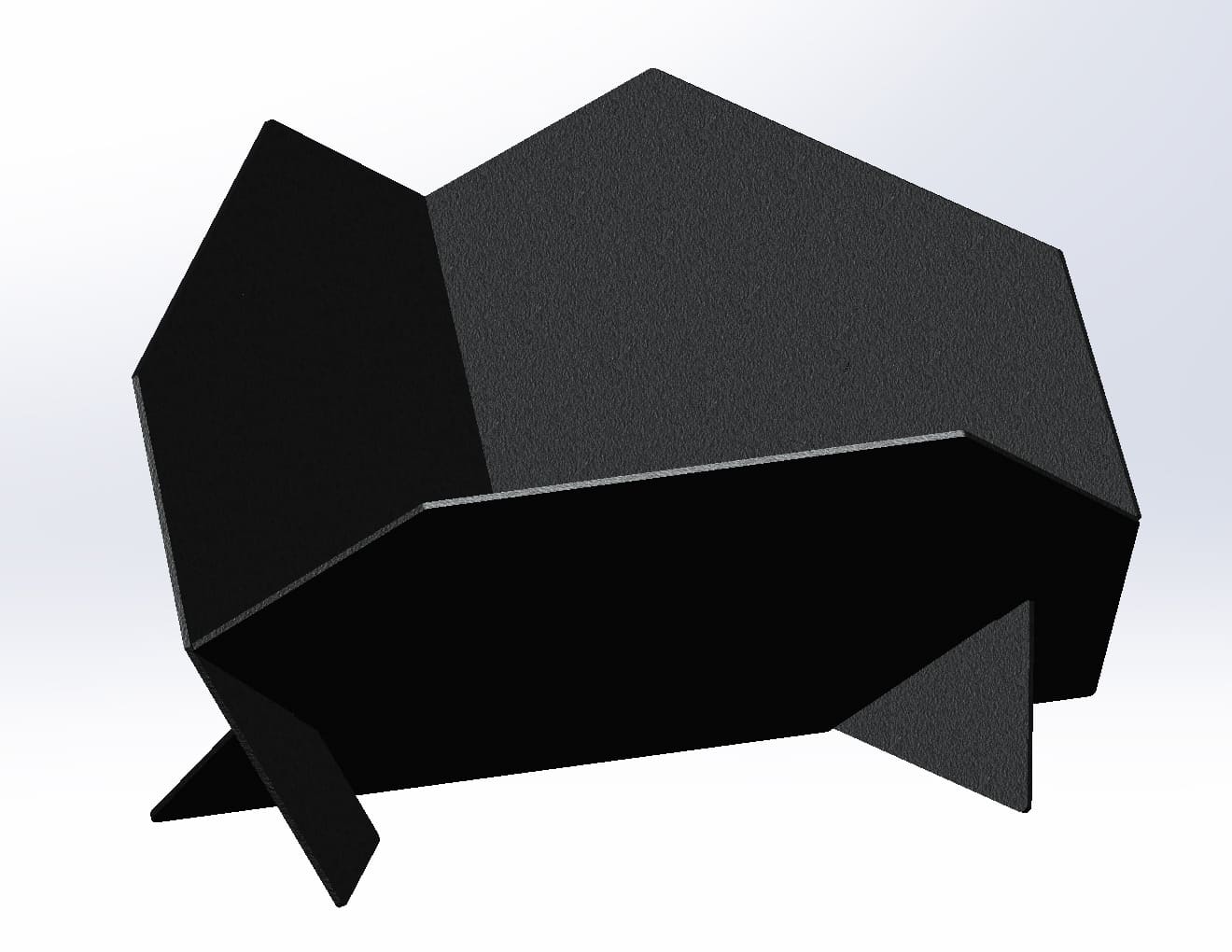 39-Inch Triangular Fire Pit. DXF files for laser, plasma cutting. Фото 3