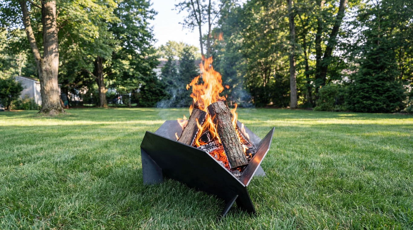 39-Inch Triangular Fire Pit. DXF files for laser, plasma cutting