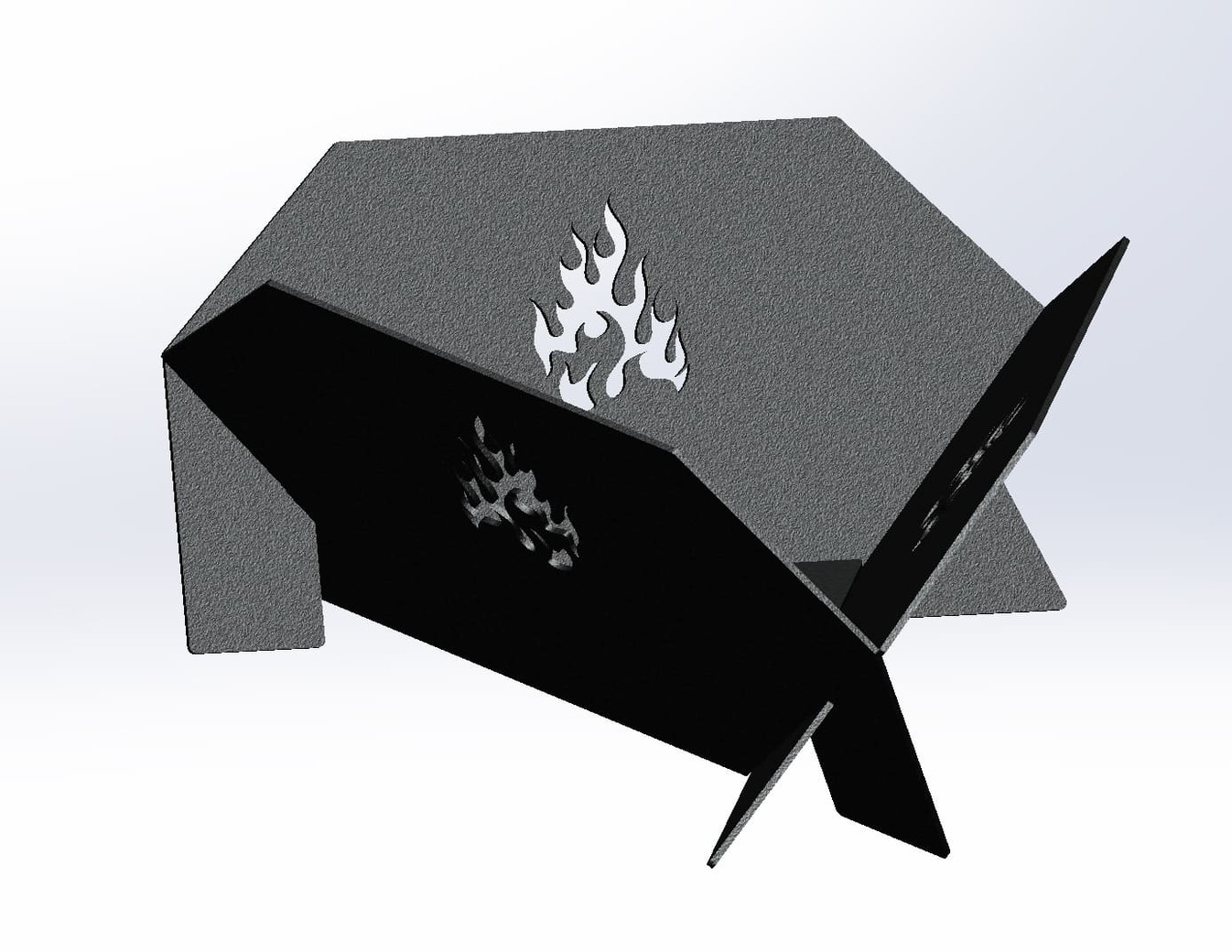 24-Inch Triangular Fire Pit V2. DXF files for laser, plasma cutting. Фото 5