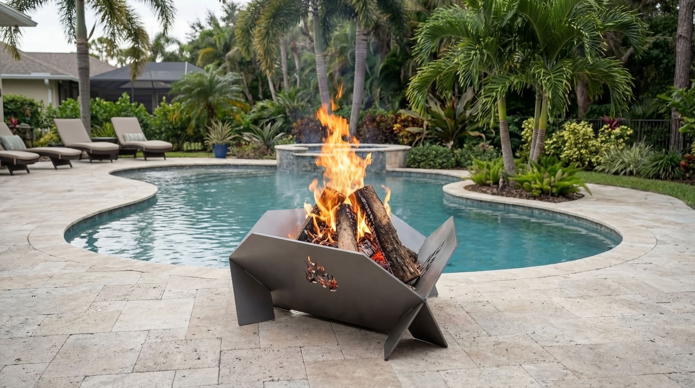 24-Inch Triangular Fire Pit V2. DXF files for laser, plasma cutting