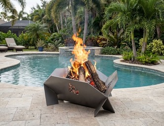 24-Inch Triangular Fire Pit V2. DXF files for laser, plasma cutting