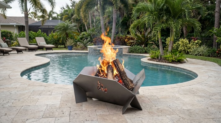 24-Inch Triangular Fire Pit V2. DXF files for laser, plasma cutting