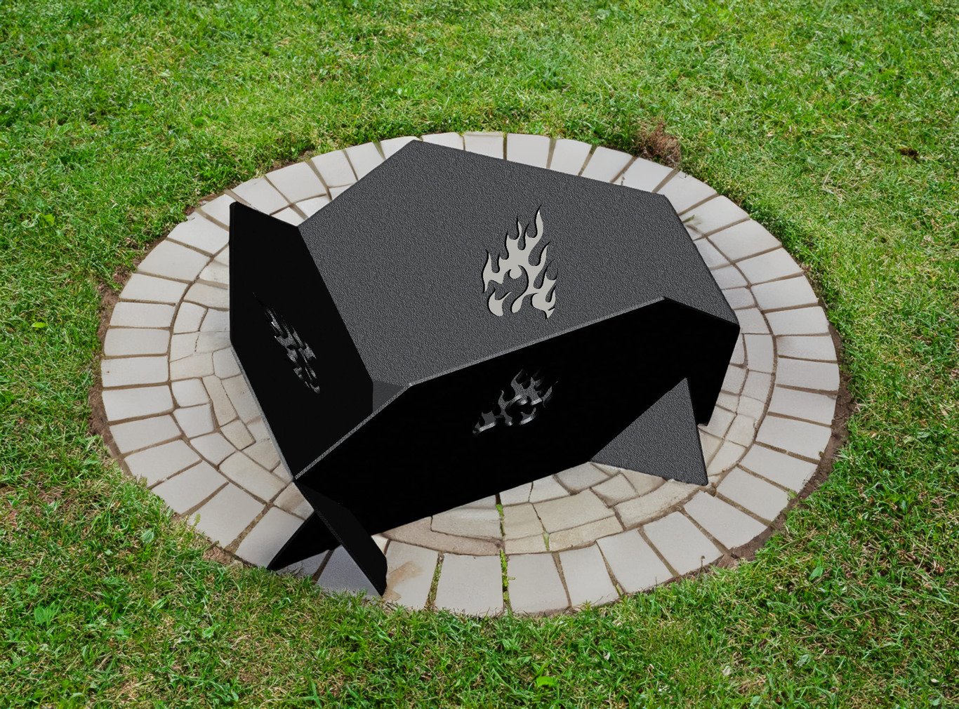 Braciere Triangolare V2 800 mm. File DXF per taglio laser, plasma. Фото 2