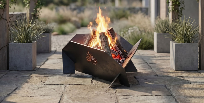 39-Inch Triangular Fire Pit V2. DXF files for laser, plasma cutting