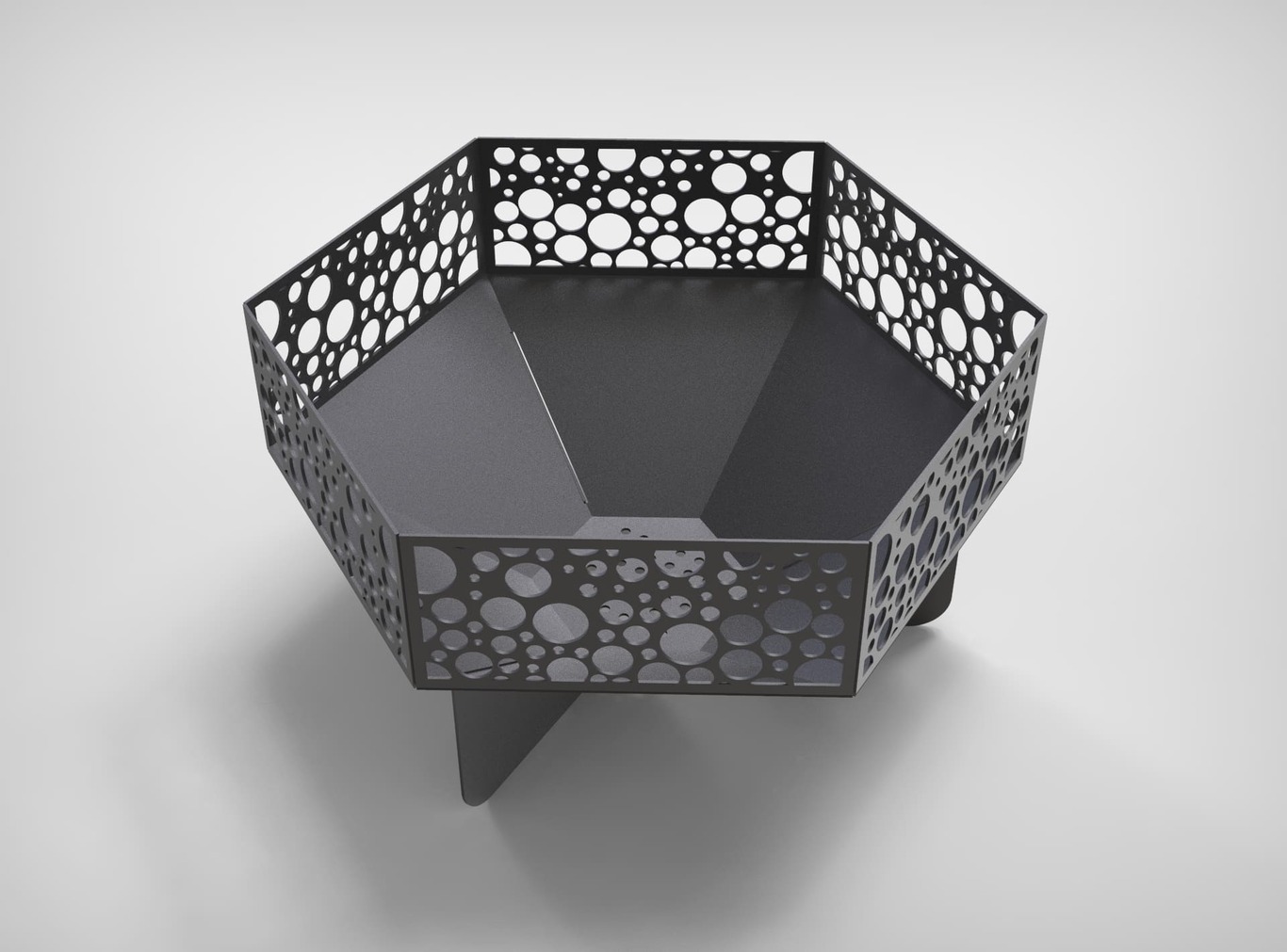 Hexagon Fire Pit V3. DXF files for laser, plasma cutting. Фото 6