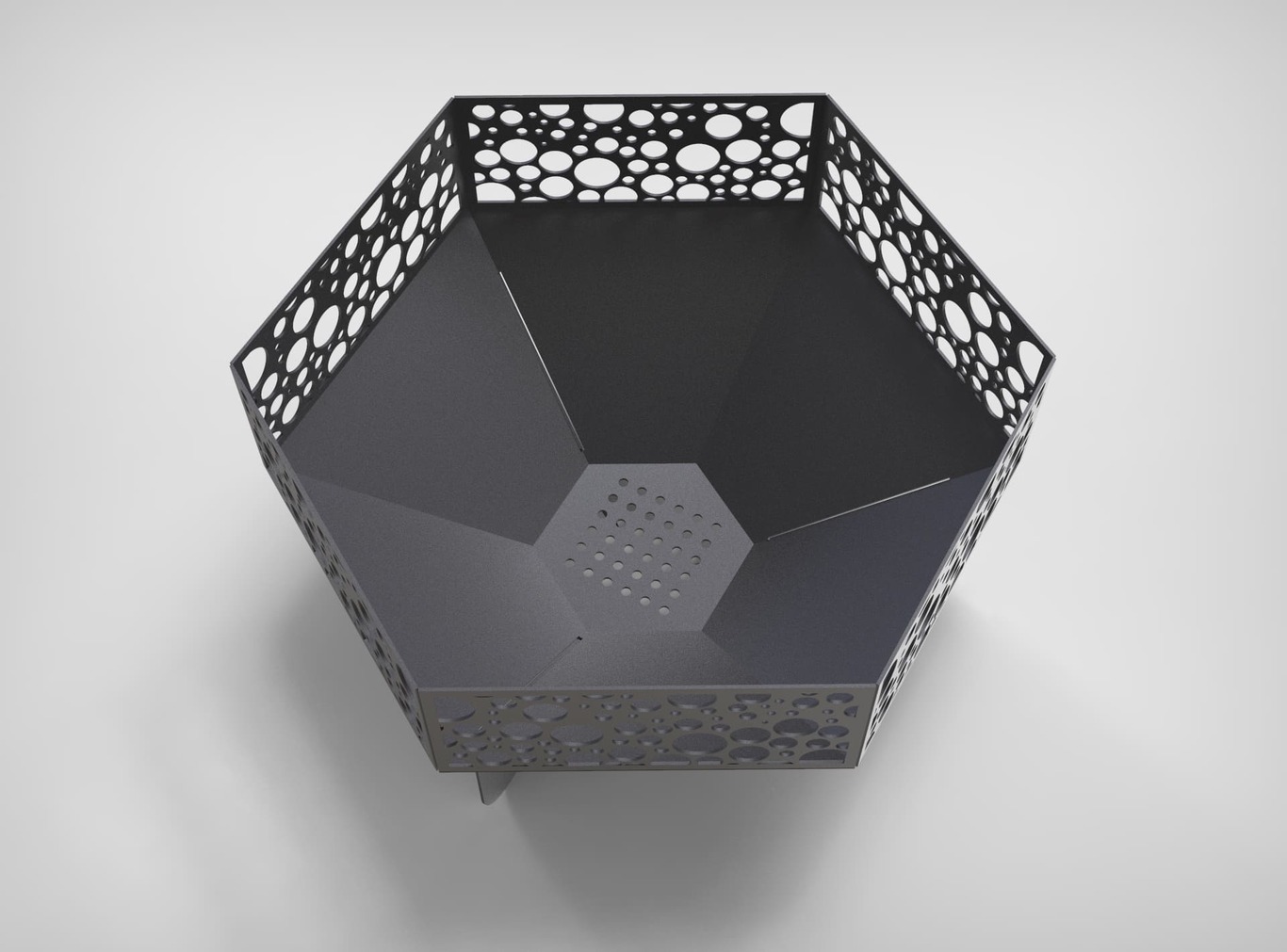 Hexagon Fire Pit V3. DXF files for laser, plasma cutting. Фото 5