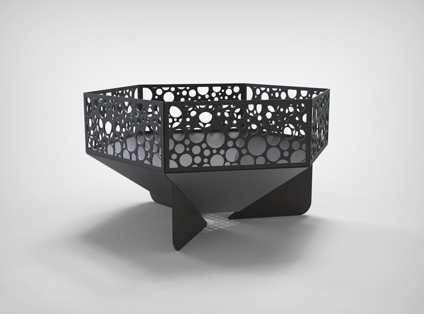 Hexagon Fire Pit V3. DXF files for laser, plasma cutting. Фото 9