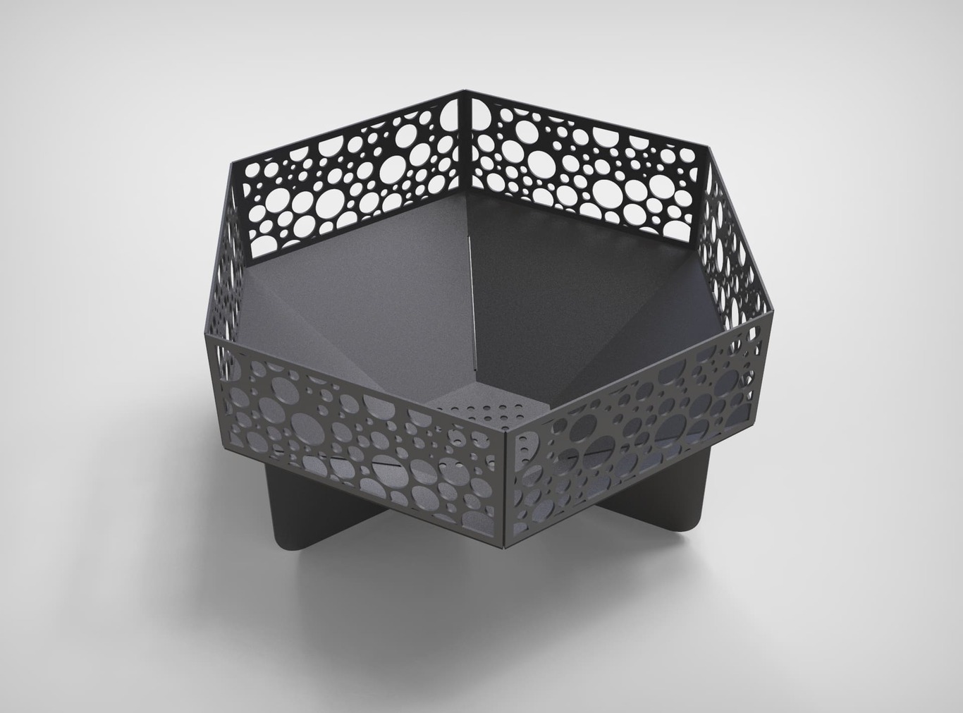 Hexagon Fire Pit V3. DXF files for laser, plasma cutting. Фото 10