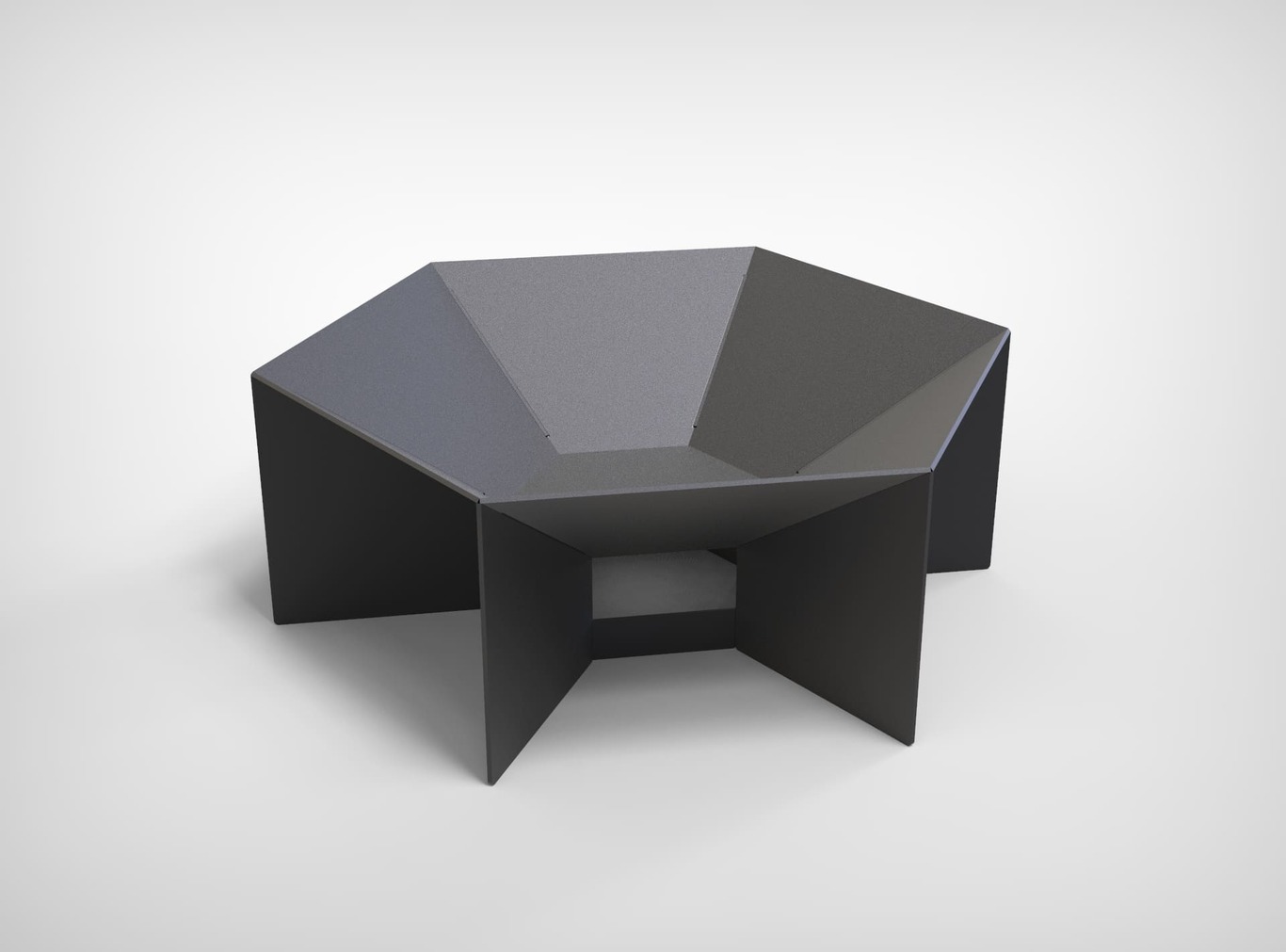Hexagon Fire Pit V5. DXF files for laser, plasma cutting. Фото 4