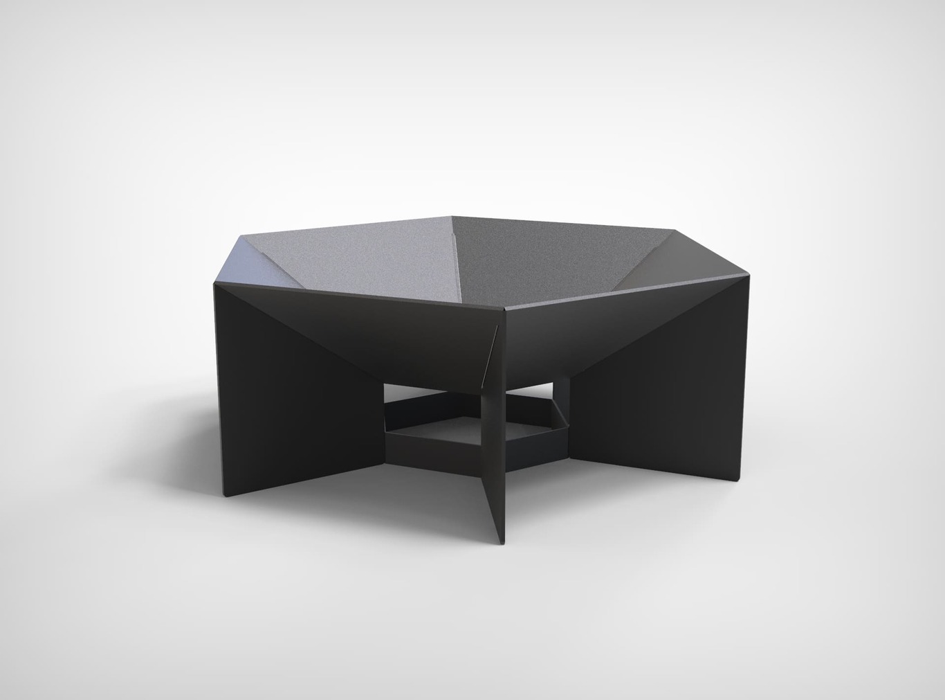 Hexagon Fire Pit V5. DXF files for laser, plasma cutting. Фото 3