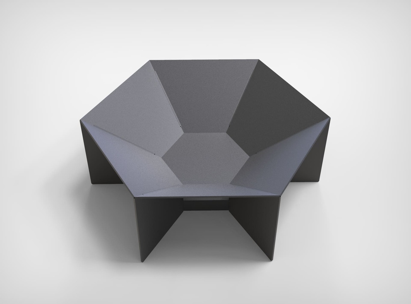 Hexagon Fire Pit V5. DXF files for laser, plasma cutting. Фото 5