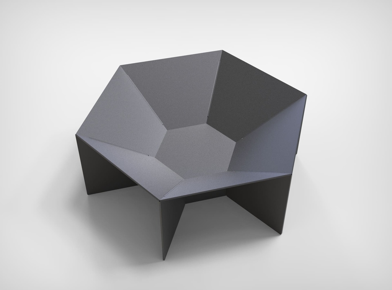 Hexagon Fire Pit V5. DXF files for laser, plasma cutting. Фото 7