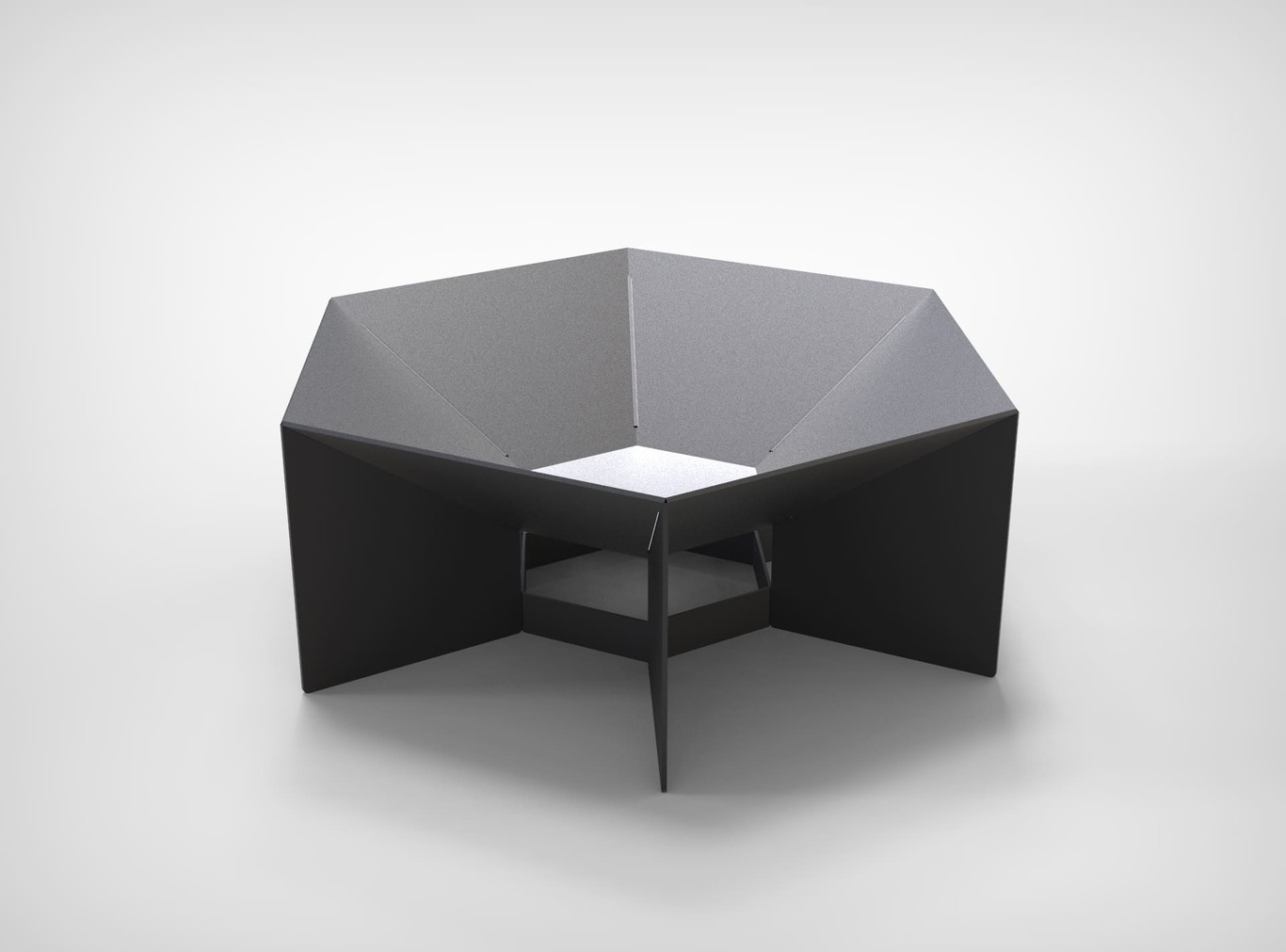 Hexagon Fire Pit V5. DXF files for laser, plasma cutting. Фото 9